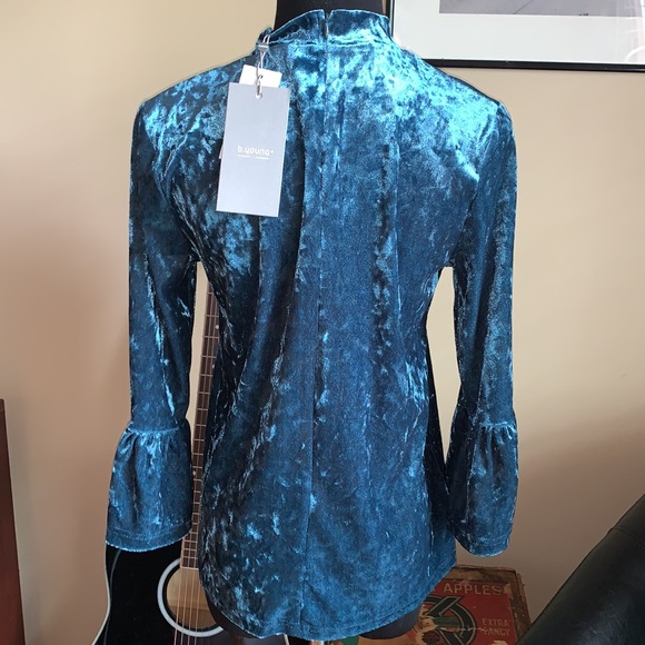 b.young Sz XS Ramyra blouse New With Tags - Picture 3 of 3